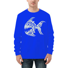 Load image into Gallery viewer, Ti Amo I love you - Exclusive Brand  -Blue Blue Eyes- Angry Fish - Men&#39;s Sweatshirt
