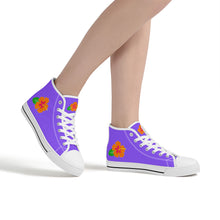 Load image into Gallery viewer, Ti Amo I love you  - Exclusive Brand  - Womens High-Top Canvas Shoes - White Soles
