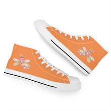 Load image into Gallery viewer, Ti Amo I love you - Exclusive Brand - High-Top Canvas Shoes - White Soles
