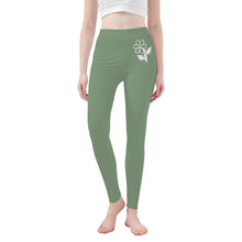 Load image into Gallery viewer, Ti Amo I love you - Exclusive Brand  - Amulet -  White Daisy -  Yoga Leggings
