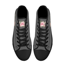 Load image into Gallery viewer, Ti Amo I love you - Exclusive Brand - High-Top Canvas Shoes - Black Soles
