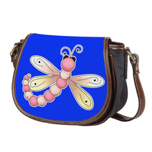 Load image into Gallery viewer, Ti Amo I love you - Exclusive Brand  - Blue Blue Eyes - Dragonfly - Saddle Bag
