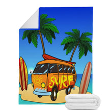 Load image into Gallery viewer, Ti Amo I love you - Exclusive Brand - Surf Van - Micro Fleece Blankets
