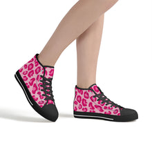 Load image into Gallery viewer, Ti Amo I love you - Exclusive Brand - Womens High-Top Canvas Shoes - Black Soles - Sizes 5-12
