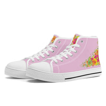 Load image into Gallery viewer, Ti Amo I love you - Exclusive Brand - High-Top Canvas Shoes - White Soles
