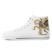 Load image into Gallery viewer, Ti Amo I love you - Exclusive Brand - High-Top Canvas Shoes - White Soles
