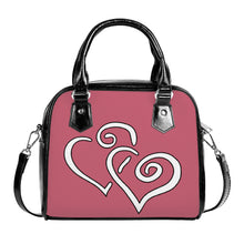 Load image into Gallery viewer, Ti Amo I love you - Contessa 2 - Double White Heart - Shoulder Handbag
