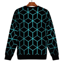 Load image into Gallery viewer, Ti Amo I love you - Exclusive Brand - Black with Verdigris 3D Boxes - Men&#39;s Sweatshirt
