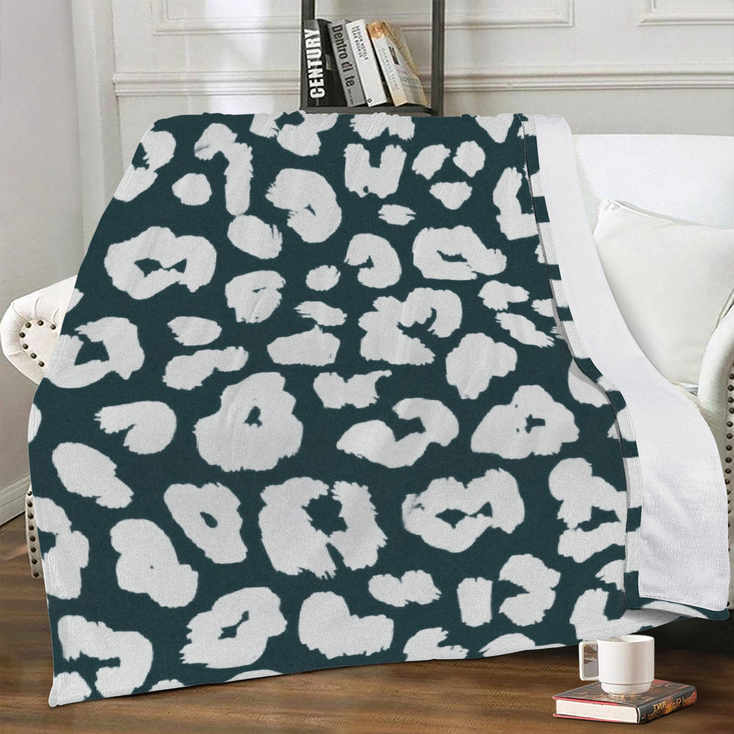 Ti Amo I love you - Exclusive Brand - Plantation & Porcelain Animal Print - Micro Fleece Blankets