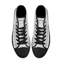 Load image into Gallery viewer, Ti Amo I love you - Exclusive Brand - High-Top Canvavs Shoes - Black Soles
