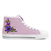 Load image into Gallery viewer, Ti Amo I love you - Exclusive Brand - High-Top Canvas Shoes - White Soles
