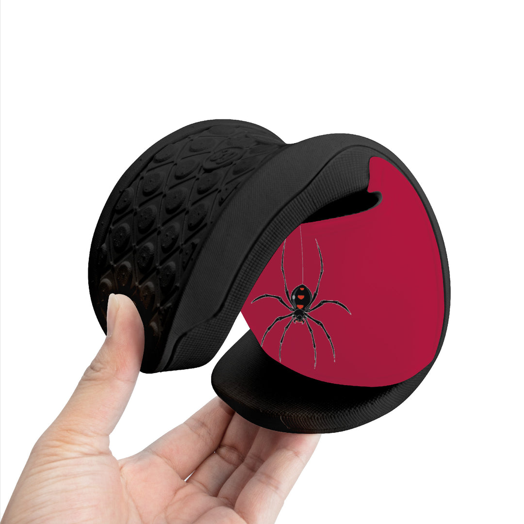 Ti Amo I love you - Exclusive Brand  - Cardinal - Spider - Slide Sandals - Black Soles