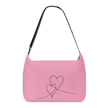 Load image into Gallery viewer, Ti Amo I love you - Exclusive Brand - Amaranth Pink - Double Script Heart - Journey Computer Shoulder Bag
