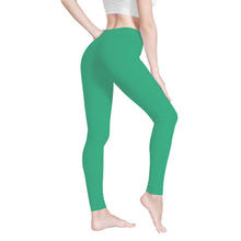 Load image into Gallery viewer, Ti Amo I love you - Exclusive Brand  - Mint -  White Daisy -  Yoga Leggings
