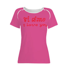 Load image into Gallery viewer, Ti Amo I love you - Exclusive Brand  - Cranberry 2 - Women&#39;s T shirt
