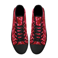 Load image into Gallery viewer, Ti Amo I love you - Exclusive Brand - High-Top Canvavs Shoes - Black Soles
