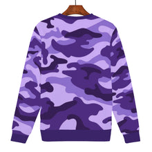 Load image into Gallery viewer, Ti Amo I love you - Exclusive Brand- Minsk, Grape 2, Mauve 2, Fushia Blue &amp; Jacarta Camouflage - Women&#39;s Sweatshirt
