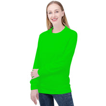 Load image into Gallery viewer, Ti Amo I love you - Exclusive Brand  - Green -  Solid Color - Women&#39;s Sweatshirt
