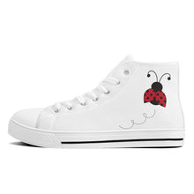 Load image into Gallery viewer, Ti Amo I love you - Exclusive Brand - High-Top Canvas Shoes - White Soles
