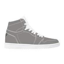 Load image into Gallery viewer, Ti Amo I love you - Exclusive Brand  - Natural Gray  - Skeleton Hands with Heart - High Top Synthetic Leather Sneaker
