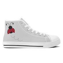 Load image into Gallery viewer, Ti Amo I love you - Exclusive Brand - High-Top Canvas Shoes - White Soles
