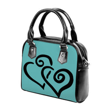 Load image into Gallery viewer, Ti Amo I love you - Exclusive Brand - Tradewind - Double Black Heart -  Shoulder Handbag
