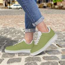 Load image into Gallery viewer, Ti Amo I love you - Exclusive Brand  - Olive Green - Transparent Low Top Air Force Leather Shoes
