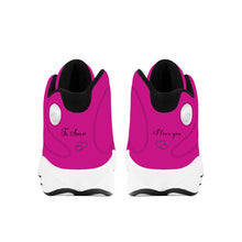 Load image into Gallery viewer, Ti Amo I love you  - Exclusive Brand  - Artist&#39;s Purple - Womens Basketball Shoes - Black Laces
