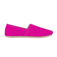 Load image into Gallery viewer, Ti Amo I love you - Exclusive Brand  - Hollywood Cerise - Double White Heart -  Casual Flat Driving Shoe
