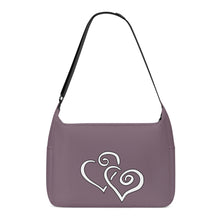 Load image into Gallery viewer, Ti Amo I love you - Exclusive Brand - Falcon - Double White Heart - Journey Computer Shoulder Bag
