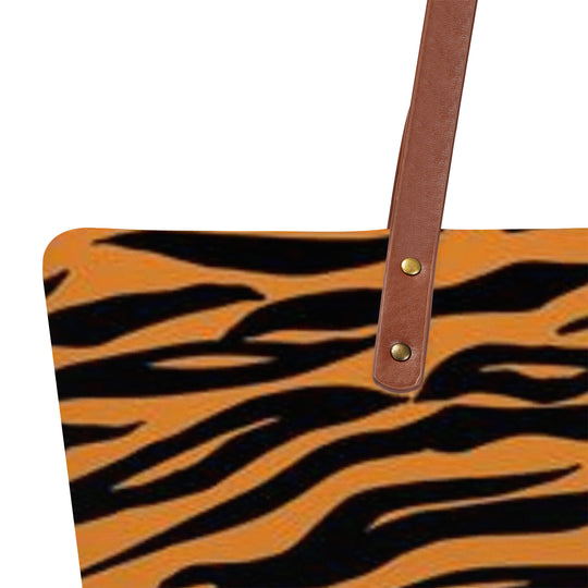 Ti Amo I love you - Exclusive Brand - Zest & Black - Tiger Stripes -  Diving Cloth Totes