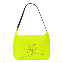 Load image into Gallery viewer, Ti Amo I love you - Exclusive Brand  - Lemon Lime - Double Script Heart - Journey Computer Shoulder Bag
