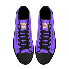 Load image into Gallery viewer, Ti Amo I love you - Exclusive Brand - High-Top Canvavs Shoes - Black Soles
