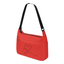 Load image into Gallery viewer, Ti Amo I love you - Exclusive Brand - Cinnabar - Double Script Heart - Journey Computer Shoulder Bag
