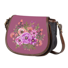 Load image into Gallery viewer, Ti Amo I love you - Exclusive Brand - Rose Gold 2 - Floral Bouquet - Saddle Bag
