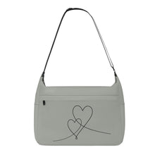 Load image into Gallery viewer, Ti Amo I love you - Exclusive Brand - Antique Gray - Double Script Heart - Journey Computer Shoulder Bag
