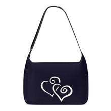 Load image into Gallery viewer, Ti Amo I love you - Exclusive Brand - Haiti - Double White Heart - Journey Computer Shoulder Bag
