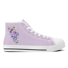 Load image into Gallery viewer, Ti Amo I love you - Exclusive Brand - High-Top Canvas Shoes - White Soles
