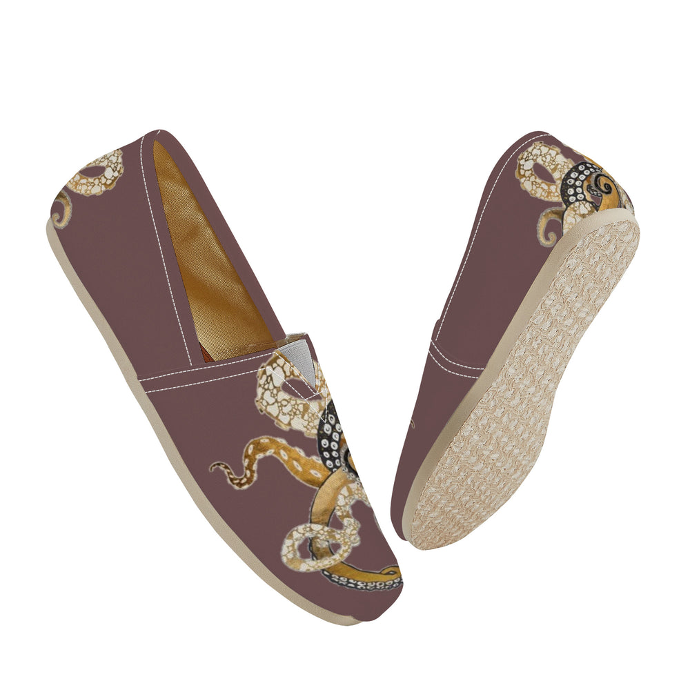 Ti Amo I love you  - Exclusive Brand  - Brown Octopus - Casual Flat Driving Shoe