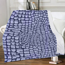 Load image into Gallery viewer, Ti Amo I love you - Exclusive Brand  - Wistful Reptile Skin Pattern -Micro Fleece Blankets
