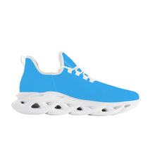 Load image into Gallery viewer, Ti Amo I love you - Exclusive Brand  - Medium Cyan Blue - Mens / Womens - Flex Control Sneakers- White Soles
