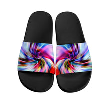 Load image into Gallery viewer, Ti Amo I love you - Exclusive Brand  - Amethyst &amp; Mauve Twist -  Womens / Childrens  / Youth  - Slide Sandals - Black Soles
