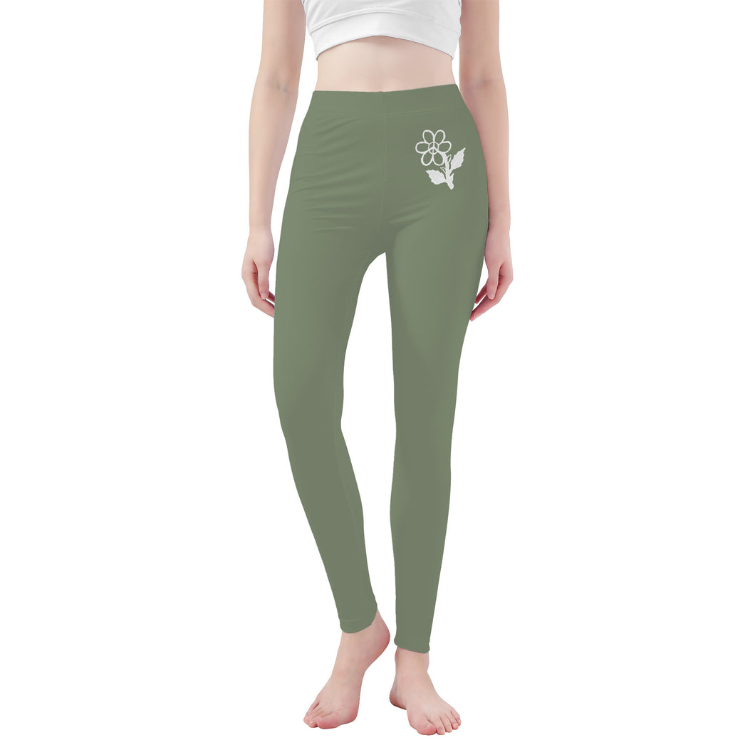 Ti Amo I love you - Exclusive Brand  - Mossy Statue - Yoga Leggings - Sizes XS-3XL