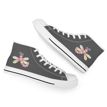 Load image into Gallery viewer, Ti Amo I love you - Exclusive Brand - High-Top Canvas Shoes - White Soles
