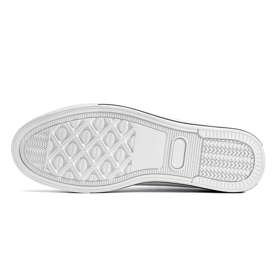 Ti Amo I love you - Exclusive Brand  - Zebra - High-Top Canvas Shoes  - White Soles