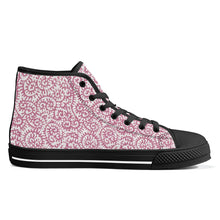 Load image into Gallery viewer, Ti Amo I love you - Exclusive Brand - High-Top Canvavs Shoes - Black Soles
