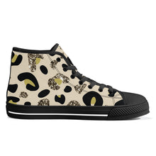 Load image into Gallery viewer, Ti Amo I love you - Exclusive Brand - High-Top Canvas Shoes - Black Soles
