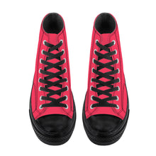 Load image into Gallery viewer, Ti Amo I love you - Exclusive Brand  - Radical Red - Angry Fish - High Top Canvas Shoes - Black  Soles
