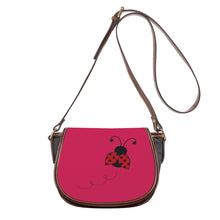 Load image into Gallery viewer, Ti Amo I love you - Exclusive Brand - Cerise Red 2 - Ladybug - Saddle Bag
