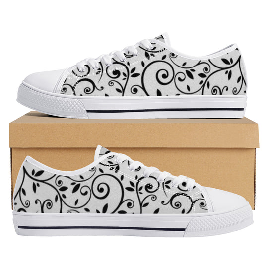 Ti Amo I love you - Exclusive Brand - Low-Top Canvas Shoes - White Soles